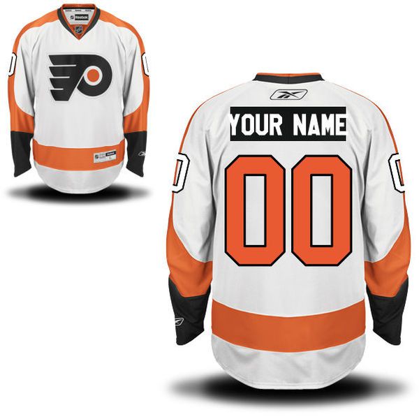 Reebok Philadelphia Flyers Men Premier Away Custom NHL Jersey - White